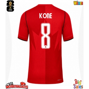 Canada Ismael Kone #8 Replica Home Stadium Shirt for Women World Cup 2026 Short Sleeve
